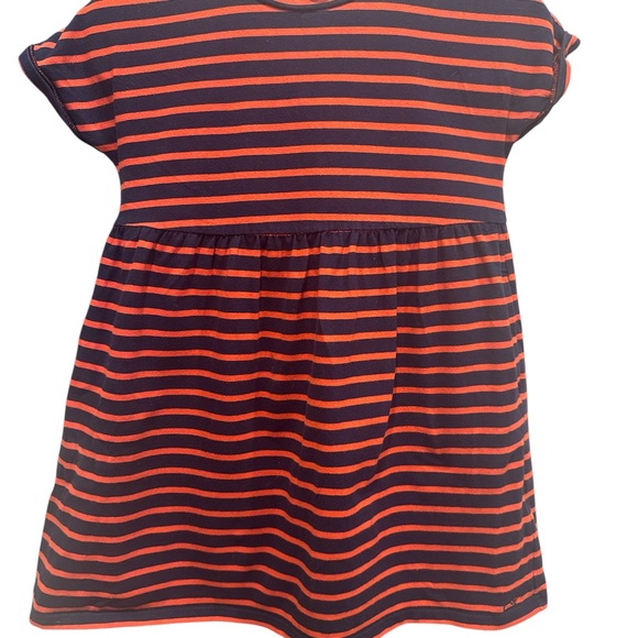 Vineyard Vines Striped Navy and Orange Dress - Picture 1 of 2
